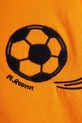 Chłopiec Mini Rodini t-shirt dziecięcy bawełniany Football 26220173 pomarańczowy