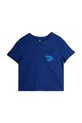 Mini Rodini t-shirt bawełniany dziecięcy Planet aplikacja granatowy 26220139