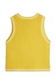Mini Rodini top bawełniany dziecięcy Cable 26220176 żółty SS26
