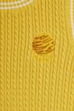 Chłopiec Mini Rodini top bawełniany dziecięcy Cable 26220176 żółty