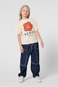 Kenzo Kids gyerek pamut póló pamut bézs K61698.86.108