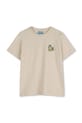 Dječja pamučna majica kratkih rukava Kenzo Kids natpis bež K61700.114.150