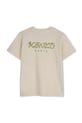 Detské bavlnené tričko Kenzo Kids K61700.162 béžová SS26