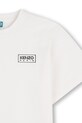 Fiú Kenzo Kids gyerek pamut póló K61681.86.108 fehér