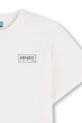 Chlapec Detské bavlnené tričko Kenzo Kids K61681.86.108 biela
