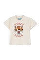 Kenzo Kids t-shirt bawełniany niemowlęcy nadruk beżowy K61718.71.81