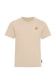Jack Wolfskin t-shirt dziecięcy bawełniany PAW T K A65937.104.152 beżowy SS26