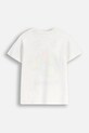 Otroška bombažna kratka majica Coccodrillo WC6143211VBA bela SS26