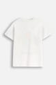 Otroška bombažna kratka majica Coccodrillo WC6143211VBA bela SS26