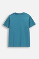 Детска памучна тениска Coccodrillo WC6143215VBA тюркоазен SS26