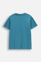 Детска памучна тениска Coccodrillo WC6143215VBA тюркоазен SS26