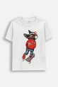 Детска памучна тениска Coccodrillo памук бял WC6143233VBA
