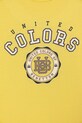 Chłopiec United Colors of Benetton t-shirt dziecięcy bawełniany 3I1XC10S4.G.Stagionale żółty