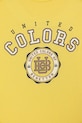 Chłopiec United Colors of Benetton t-shirt dziecięcy bawełniany 3I1XC10S4.G.Stagionale żółty