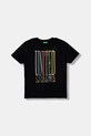 United Colors of Benetton T-shirt per bambini in cotone nero 3I1XC10S4.G.Stagionale