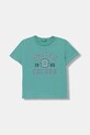 United Colors of Benetton t-shirt dziecięcy z bawełną turkusowy 3I1XG10LK.P.Stagionale