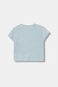 United Colors of Benetton kratka majica otroška bombažna 3I1XA1076.W.Stagionale modra SS26