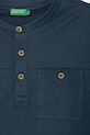 Băieți United Colors of Benetton tricou pentru copii, cu bumbac 34I0C10T9.G.Stagionale bleumarin