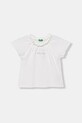 United Colors of Benetton majica za djecu s pamukom bijela 34I0G10MQ.P.Stagionale