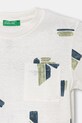 Chlapec United Colors of Benetton tričko detské s bavlnou 39TPG10MT.P.Stagionale biela