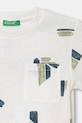 Chlapec United Colors of Benetton tričko detské s bavlnou 39TPG10MT.P.Stagionale biela