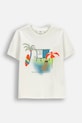 Coccodrillo majica za djecu od pamuka bež WC6143202TBK