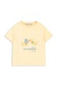 Konges Sløjd тениска за деца с ленена смес ERA TEE OCS KS105359.PPY2 жълт SS26