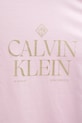 Βαμβακερό μπλουζάκι Calvin Klein Jeans LV14RE801G ροζ