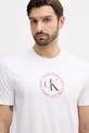 Хлопковая футболка Calvin Klein Jeans белый LV14RE816G