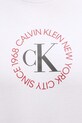 Bavlněné tričko Calvin Klein Jeans LV14RE816G bílá
