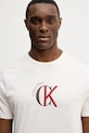 Calvin Klein Jeans t-shirt bawełniany beżowy LV14RE829G