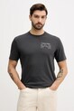 Calvin Klein Jeans t-shirt bawełniany nadruk czarny LV14RE830G