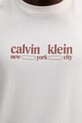 Хлопковая футболка Calvin Klein Jeans LV14RE831G бежевый
