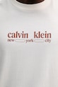 Хлопковая футболка Calvin Klein Jeans LV14RE831G бежевый