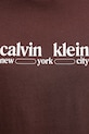 Calvin Klein Jeans t-shirt bawełniany LV14RE831G brązowy