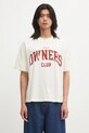 Represent t-shirt bawełniany Owners nadruk beżowy OCM100047.30