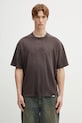 Represent t-shirt bawełniany England nadruk brązowy MLM100873.17