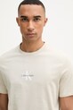 Calvin Klein Jeans tričko pánske bavlnené béžová LV04RB866G