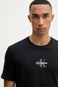 Calvin Klein Jeans tričko pánske bavlnené čierna LV04RB866G