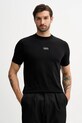 Karl Lagerfeld t-shirt z elastanem czarny 561235.755034