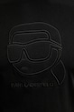 Karl Lagerfeld t-shirt bawełniany 561224.755052 czarny