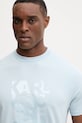 Karl Lagerfeld t-shirt niebieski 561221.755053