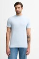 Karl Lagerfeld t-shirt z elastanem niebieski 561221.755054