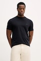 Karl Lagerfeld t-shirt z elastanem granatowy 561221.755054