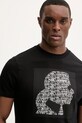 Bavlněné tričko Karl Lagerfeld černá 561252.755075