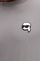 Karl Lagerfeld t-shirt bawełniany 561224.755710 szary