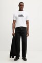 Karl Lagerfeld t-shirt bawełniany 561235.755780 biały SS26