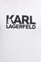 Karl Lagerfeld t-shirt bawełniany 561235.755780 biały