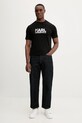 Karl Lagerfeld t-shirt bawełniany 561235.755780 czarny SS26