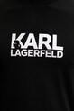 Karl Lagerfeld t-shirt bawełniany 561235.755780 czarny